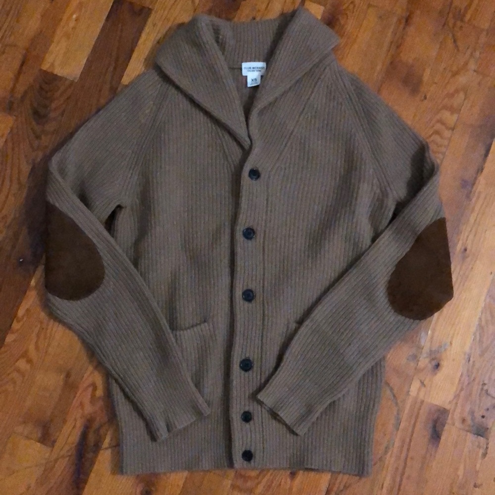 Club Monaco Brown Wool Cardigan